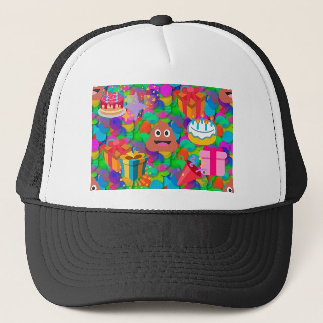 grattis på födelsedagen poop emoji keps (Framsida)