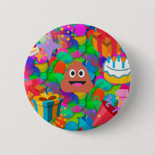 grattis på födelsedagen poop emoji knapp