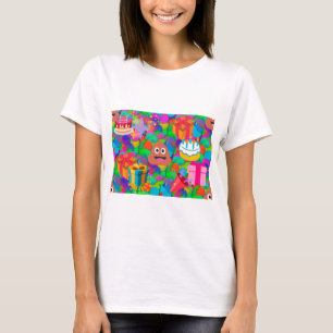 grattis på födelsedagen poop emoji t-shirt