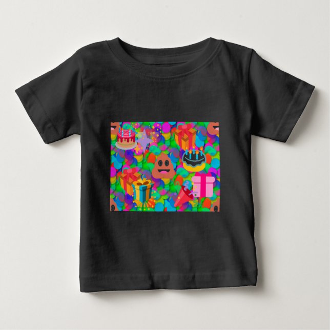 grattis på födelsedagen poop emoji tee (Framsida)