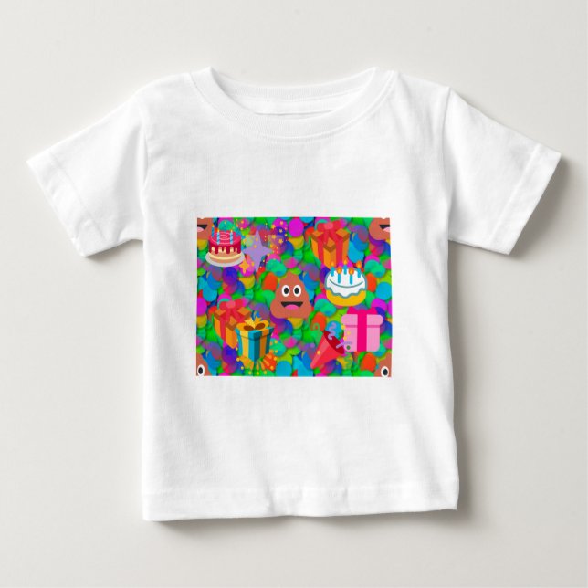 grattis på födelsedagen poop emoji tee (Framsida)