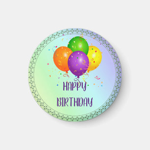 grattis på födelsedagen, populär design magnet