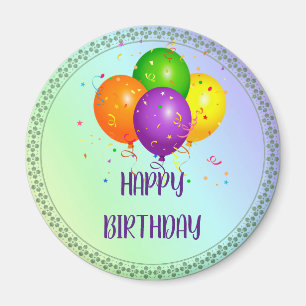 grattis på födelsedagen, populär design, magnet