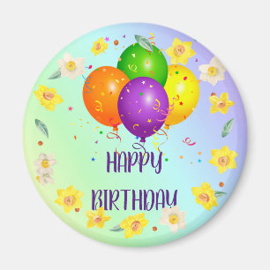 grattis på födelsedagen, populär design, Magnet