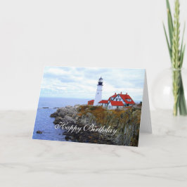 Grattis på födelsedagen, Portland Head Light House Kort
