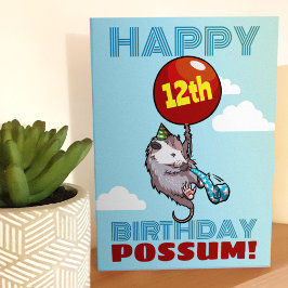 Grattis på födelsedagen Possum! Lägg till din ålde Kort