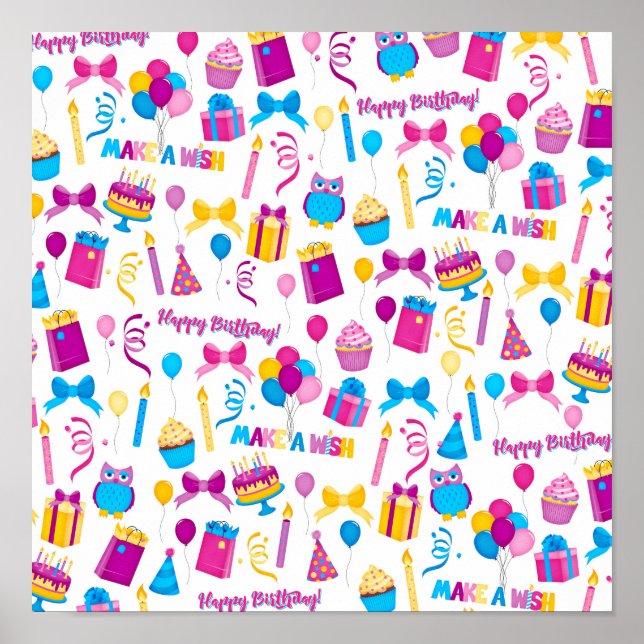 Grattis på födelsedagen Poster (Framsidan)