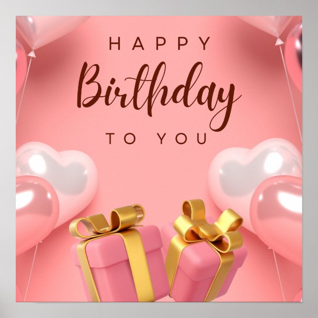 Grattis på födelsedagen poster (Framsidan)