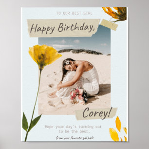 Grattis på födelsedagen poster