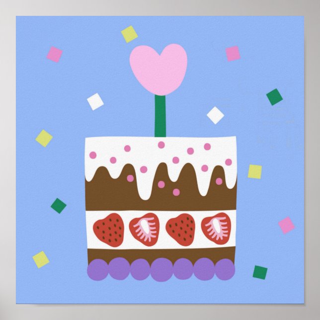 GRATTIS PÅ FÖDELSEDAGEN Poster (Framsidan)