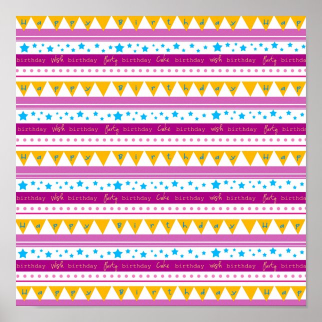 Grattis på födelsedagen Poster (Framsidan)