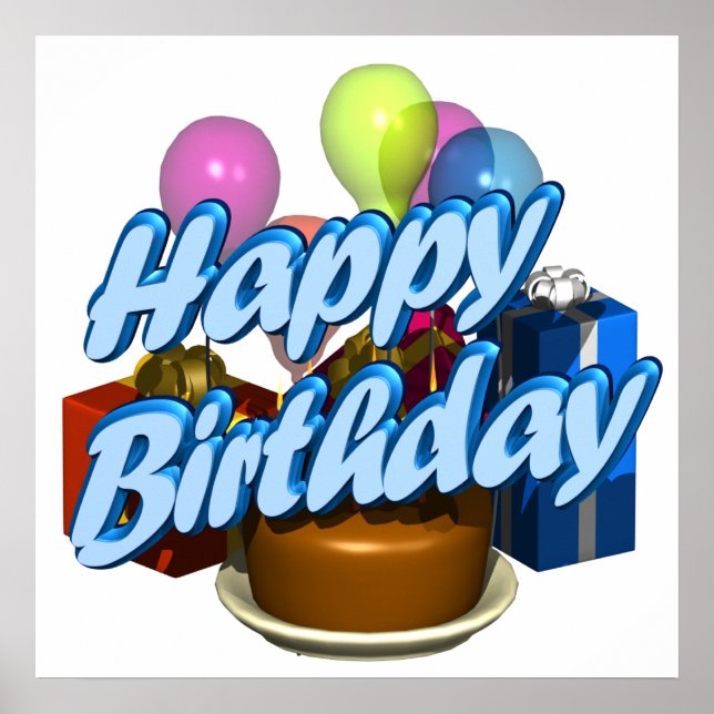 Grattis på födelsedagen poster (Framsidan)