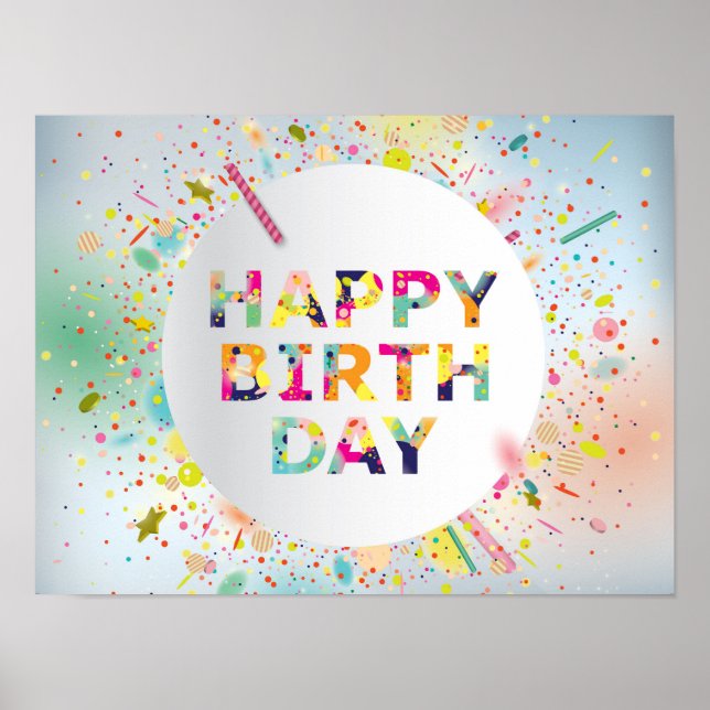 Grattis på födelsedagen poster (Framsidan)