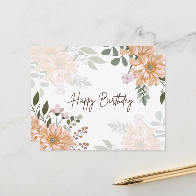 Grattis på födelsedagen postkort vykort (Fram/Back In Situ)