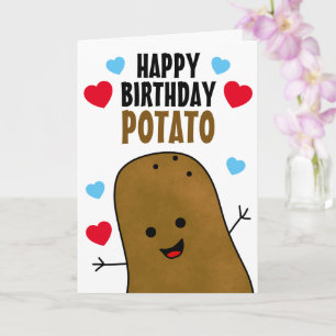 Grattis på födelsedagen Potatis Kort