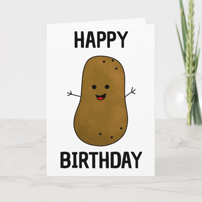 Grattis på födelsedagen Potatis Kort (Framsida)