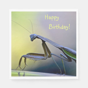 grattis på födelsedagen Praying Mantis Pappersservett