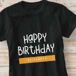 Grattis på födelsedagen Preppy Playful Roligt Simp T Shirt<br><div class="desc">Den här enkla och moderna designen består av söt sans serif-typografi.</div>