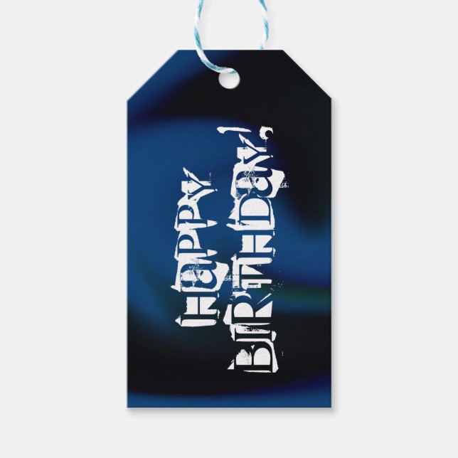 Grattis på födelsedagen presentetikett (Framsidan)