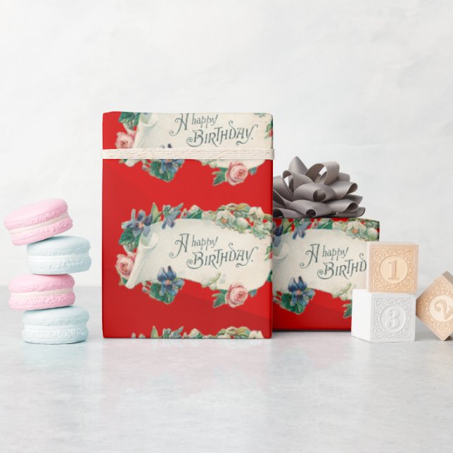 Grattis på födelsedagen presentpapper (Baby Shower)