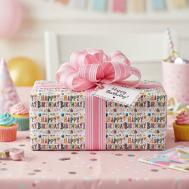 Grattis på födelsedagen presentpapper