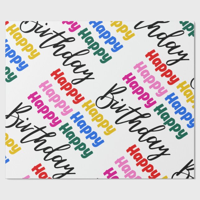 GRATTIS PÅ FÖDELSEDAGEN PRESENTPAPPER (Platt)