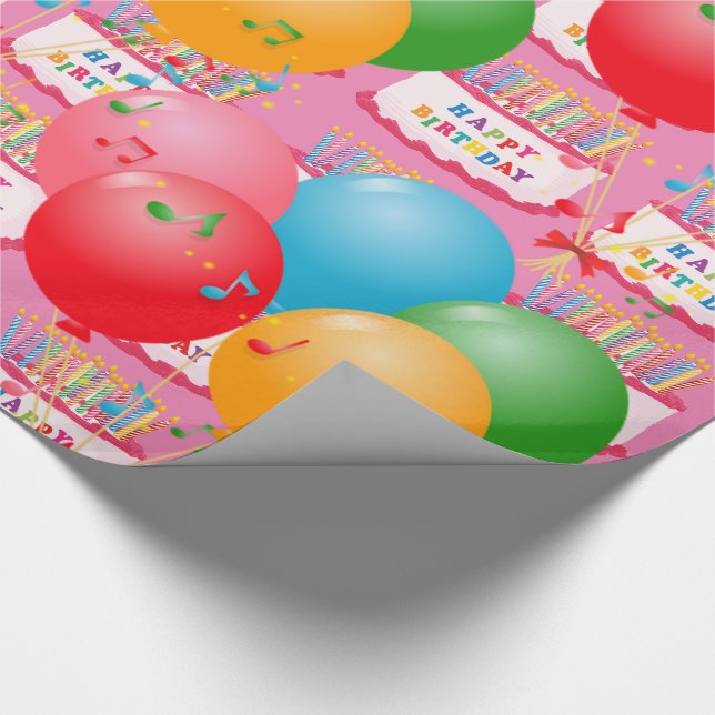 Grattis på födelsedagen! presentpapper (Hörn)