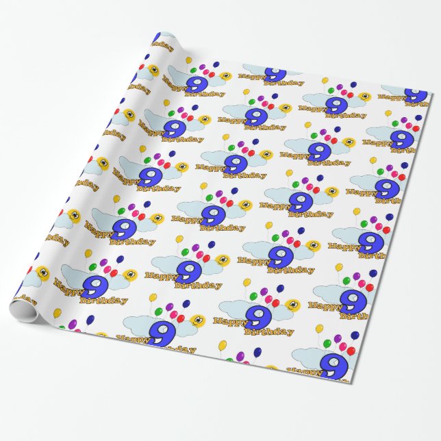 Grattis på födelsedagen presentpapper (Utrullad)