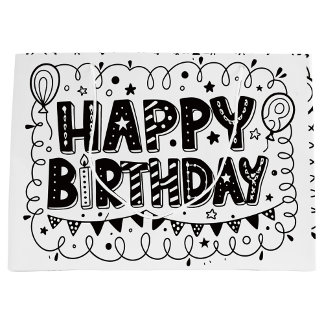 Grattis på födelsedagen presentpåse