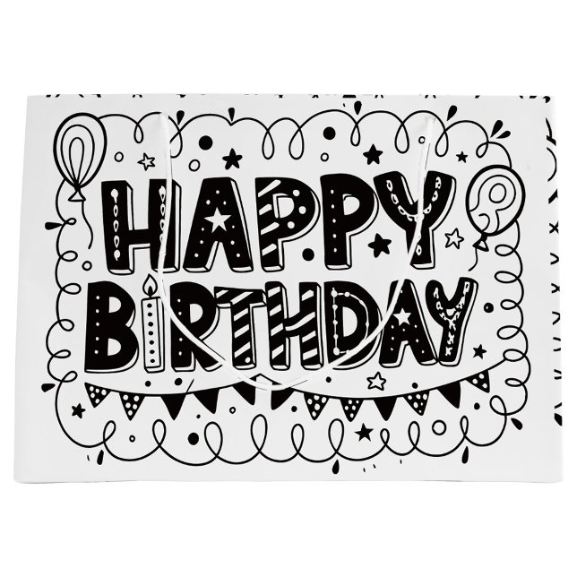 Grattis på födelsedagen presentpåse (Happy Birthday Gift Bag!)