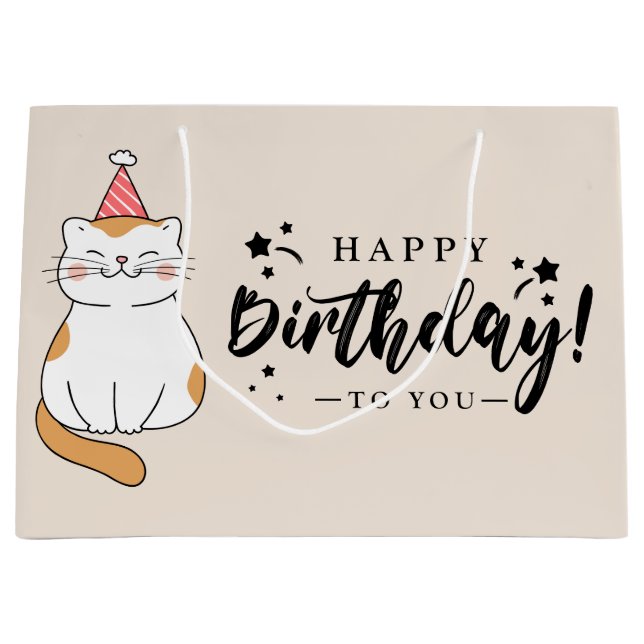 Grattis på födelsedagen presentsäck (Framsidan)