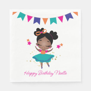 Grattis på födelsedagen! Princess Ballerina w/Bow Pappersservett