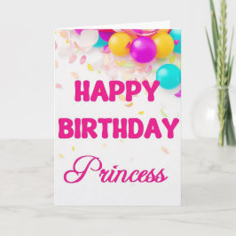 Grattis på födelsedagen Princess Card Helgkort