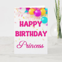 Grattis på födelsedagen Princess Card Helgkort