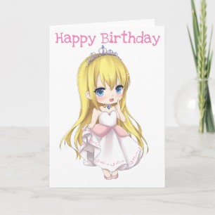 grattis på födelsedagen Princess Card Kort