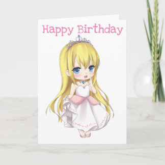 Grattis på födelsedagen Princess Card Kort