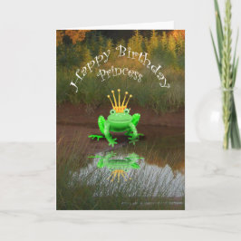 Grattis på födelsedagen Princess, grönt grog och k Kort