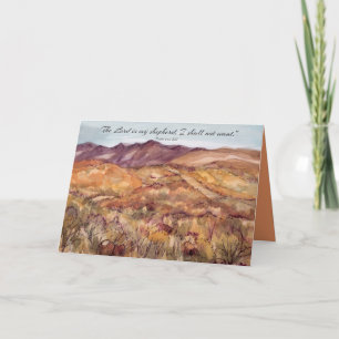 Grattis på födelsedagen Psalm 23 Skripturbibeldeer Kort