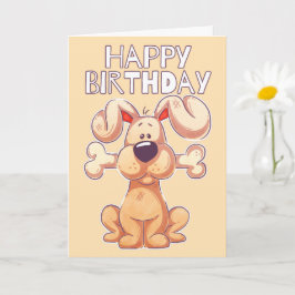 Grattis på födelsedagen Puppy Hund Kort