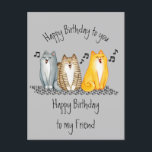grattis på födelsedagen Purrrfect Friend har allti Vykort<br><div class="desc">grattis på födelsedagen Purrrfect Friend All Funny Humor Cute Cats and kittens</div>