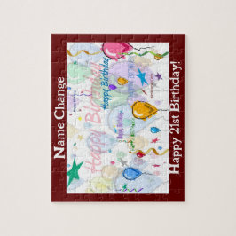 Grattis på födelsedagen Puzzle II (personalize) Pussel