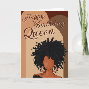 Grattis på födelsedagen Queen Melanerat gratulat Kort