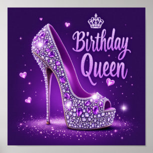 Grattis på födelsedagen Queen Poster