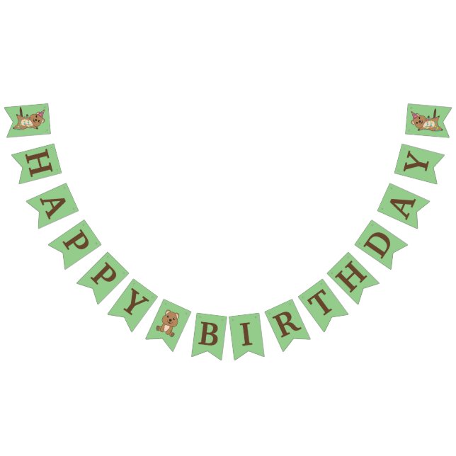 Grattis på födelsedagen Quokka Party Bunting Flagg Vimplar (Alla)