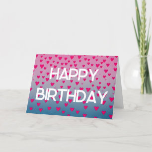 Grattis på födelsedagen Quote Cute Rosa Stars Desi Helgkort