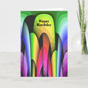 Grattis på födelsedagen Rainbow Arch Kort