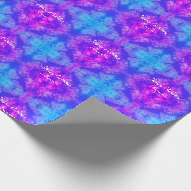 Grattis på födelsedagen Rainbow Clouds Presentpapper (Hörn)