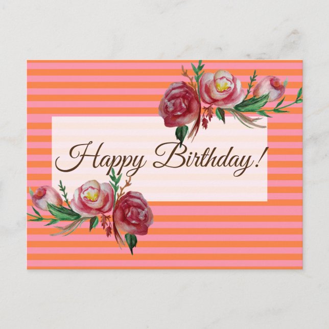 Grattis på födelsedagen Rand vykort (Framsida)