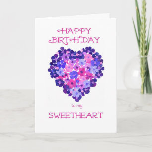 Grattis på födelsedagen, raring-kort - Blomkraftfu Kort