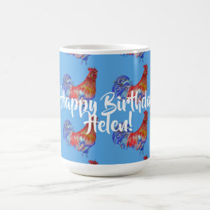 Grattis på födelsedagen Red Tupp dam Namn Mugg